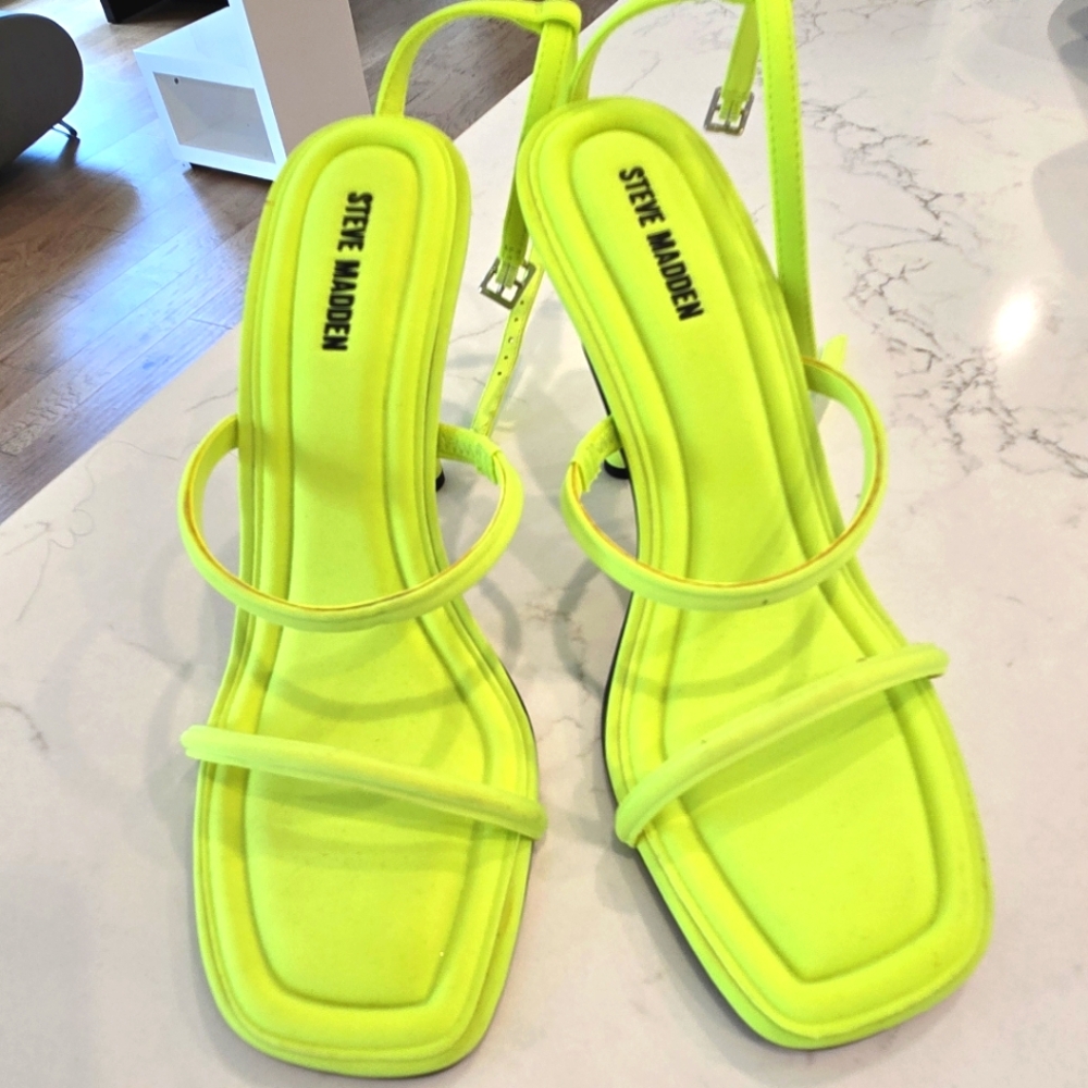 Neon Green Steve Madden Heels